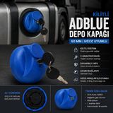 Kent ADB03 Kilitli Adblue Depo Kapağı 60 mm Iveco Uyumlu 2 Anahtarlı