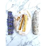 Kent Bahçesi (Hediyeli) Arınma - Enerji Nazarlık Tütsü Seti - Beyaz Adaçayı - Lavanta - Palo Santo - 10 Adet