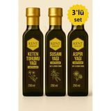 Kent Bahçesi Keten Tohumu + Susam + Aspir Yağı % ve 250 ml - Soğuk Sıkım Damlalıklı