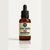 Kent Bahçesi Keten Tohumu Yağı 30 ml - Soğuk Pres Bitkisel Yağ