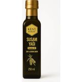 Kent Bahçesi Susam Yağı 250 ml Soğuk Sıkım %100 Saf Doğal Sesame Oil Cold Press Yerli Tohum Cam Şişe