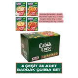 Kent Boringer Çabuk Çorba Seti Kutusu İle 4 Çeşit 24 Adet