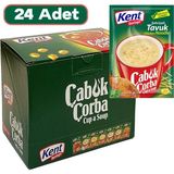 Kent Boringer Şehriyeli Tavuk Çabuk Çorba 17G x 24 Adet - 400 gr