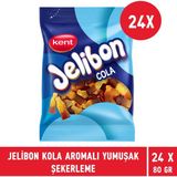 Kent Jelibon Kola Aromalı Yumuşak Şekerleme 80 gr - 24 Adet