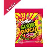 Kent Jelibon Sour Patch Çilek (80 G) x 4 Adet - Önce Ekşi Sonra Tatlı Çilek Patlaması - 1 Adet
