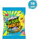 Kent Jelibon Sour Patch Tropikal Meyve Aromalı Yumuşak Şekerleme 160 gr - 10 Adet - 80 gr