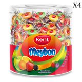 Kent Meybon Mini Meyveli Kavanoz 504 gr Şeker (4 adet)