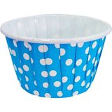 KENT Muffin/Cupcake Kek Kalıbı/Kabı Kapsülü,Fırına Girebilen, Airfryer Uyumlu, A.MAVİ PUANTİYELİ 50'li