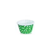 KENT Muffin/Cupcake Kek Kalıbı/Kabı Kapsülü,Fırına Girebilen, Airfryer Uyumlu, YEŞİL PUANTİYELİ 50'li