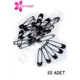 Kent Pazarı Mini Çatal Iğne | 2 Cm | Siyah Renk Çengelli-kancalı Iğne | Pratik Ve Dayanıklı Sabitleyici