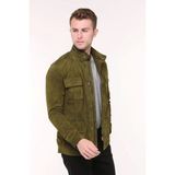 Kent Safari Deri Erkek Süet Ceket - 2XL - Haki