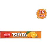 Kent Tofita Portakal Aromalı Şeker 47g - 20 Adet
