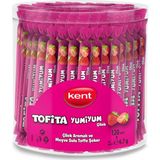 Kent Tofita Yumi Çilek Aromalı 120'Li Kutu 6,7 gr Meyve Sulu Toffee Şeker