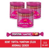 Kent Tofita Yumi Çilek Aromalı Şekerleme 120'li Kavanoz - 3 Adet - 2,4 kg