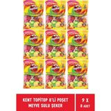 Kent Topitop 8'li Poşet Meyve Sulu Şeker - 9 Adet - 1 Adet
