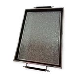 Kentdekor TEPSİ GÜMÜŞ SİMLİ 43X30