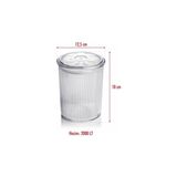 Kentex 12'li Barok Yuvarlak Büyük Kavanoz Seti & Saklama Kabı & Erzak Kabı (12*2000 Ml) - 0 Siyah - Belirtilmemiş
