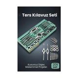 Kentex Mey Ithalat® 20 Parça Profesyonel Metrik Ters Kılavuz ve Pafta Seti M3-M12 - Hassas Diş Açma ve Onarım Takımı - Belirtilmemiş