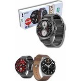 Kentex Mey Ithalat® Erkeklere Özel Akıllı Saat Çelik Kordon Bluetooth Bağlantılı Ios ve Android Uyumlu - 1BW-Beyaz - 35 - 48 mm - Belirtilmemiş