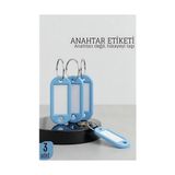 Kentex Mey Ithalat® Etiketli 3'lü Anahtarlık Halkası – Isim Yazılabilir, Metal Halka ile Şık Tasarım 722421 - Belirtilmemiş