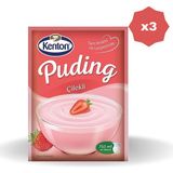 Kenton Puding Neşeli Tatlar Çilekli 125 gr - (3 Adet)