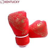 Kentucky Hook Boks Eldiveni Kick Boks Muay Thai Boks Eldiveni Red - Kırmızı - 12 oz