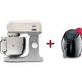 Kenwood KMX750CR Kmix Siyah 5 lt Mutfak Şefi + Kenwood HFP30 Siyah Airfryer