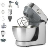 Kenwood Prospero+ KHC29A.R0SI Mutfak Robotu, 4,3 L Paslanmaz Çelik Kase, Kıyma Makinesi, Cam Karıştırıcı, Narenciye Presi, Meyve Sıkacağı ve Daha Fazlasını Içeren 10 Parçalı Aksesuar Seti Dahil, Easyw - Gümüş