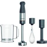 Kenwood Triblade System El Blender Seti HBM60.007GY - 1000 Watt Güçlü Motor, Püre Aparatı, Patentli Triblade 3 Açılı Bıçak Sistemi,%20 Daha Uzun Karıştırma Çubuğu, Metal Çırpıcı, Karıştırma Haznesi - Gri