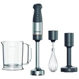 Kenwood Triblade System El Blender Seti HBM60.007GY - 1000 Watt Güçlü Motor, Püre Aparatı, Patentli Triblade 3 Açılı Bıçak Sistemi,%20 Daha Uzun Karıştırma Çubuğu, Metal Çırpıcı, Karıştırma Haznesi