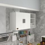 Kenz Life Hazır Mutfak Dolabı 060*120*22 MDF Beyaz Renk Kapaklı Raflı Geniş Depolama Alanı