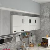 Kenz Life Hazır Mutfak Dolabı MDF Malzemeden Modern Tasarımlı 060*180*32 Kapaklı Raflı Kullanım - Beyaz