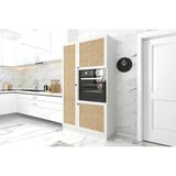 Kenz Life Kenzlife Ankastre Fırın Dolabı Banu Mat Beyaz 180*100*56 Jut Kare Kapak Mdf Gövde - 00 Beyaz