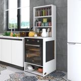 Kenz Life Kenzlife Ankastre Fırın Dolabı İsmihan 165x60x56 cm Beyaz MDF Malzemeden Modern Tasarım