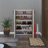 Kenz Life Kenzlife Ayakkabılık Ayakkabı Dolabı Kilitli Be Real Crd 100*70*32 Kapaklı Arkalıklı Ofis Dolabı - Beyaz