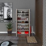 Kenz Life Kenzlife Ayakkabılık Ayakkabı Dolabı Kilitli Be Real Crd 140*70*32 Kapaklı Arkalıklı Ofis Dolabı Iki Bölme - Beyaz