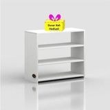Kenz Life Kenzlife Ayakkabılık Goya Byz 060*70*30 Arkalıksız Ayakkabı Ofis Dolabı + Tekli Duvar Rafı Hediyeli - Beyaz