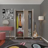 Kenz Life Kenzlife gardırop 4 kapaklı kapılı defne 168*100*42 crd ayaklı gardolap dolap