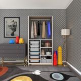 Kenz Life Kenzlife Giysi Dolabı Yalın Crd 180*090*30 Kapaksız Arkalıksız 6 Sepetli - Cordoba