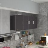 Kenz Life Kenzlife Hazır Mutfak Dolabı Gri 060*150*32 Suntalam Malzemeden Modern Tasarım