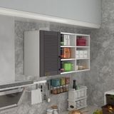 Kenz Life Kenzlife hazır mutfak dolabı pancar90 gri mod2 90*120*32 mebran kapak suntalam gövde - Renk