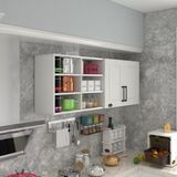 Kenz Life Kenzlife hazır mutfak dolabı patlıcan90 byz mod1 90*160*32 mebran kapak suntalam gövde - Renk - Beyaz