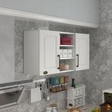 Kenz Life Kenzlife hazır mutfak dolabı pırasa60 byz mod1 60*120*32 mebran kapak suntalam gövde - Renk - Beyaz
