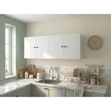 Kenz Life Kenzlife Hazır Mutfak Dolabı Safderun Mat Beyaz 160*60*32 Arkalıklı Suntalam