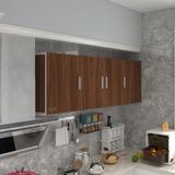 Kenz Life Kenzlife Hazır Mutfak Dolabı Suntalam 60x180x32 cm Modern Tasarım ve Geniş Depolama - Ceviz