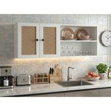 Kenz Life Kenzlife Hazır Mutfak Dolabı Supsup Mat Beyaz 160*60*32 Hazeran Kare Kapak Suntalam Gövde Arkalıklı