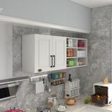 Kenz Life Kenzlife hazır mutfak dolabı zencefil60 byz mod1 60*160*32 mebran kapak suntalam gövde - Renk - Beyaz