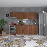 Kenz Life Kenzlife hazır mutfak seti nayakan cvz 240 cm genişlik üst tezgahsız ankastre fırın modüllü
