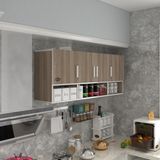 Kenz Life Kenzlife Kapaklı Raflı Mutfak Dolabı Modern Tasarım 60x150x32 cm Suntalam Malzeme - Cordoba