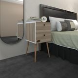 Kenz Life Kenzlife Komodin Hanami Crd 74*39*39 Komidin Ahşap Ayaklı Kitaplık Ayakkabılık Kapaklı Arkalıklı